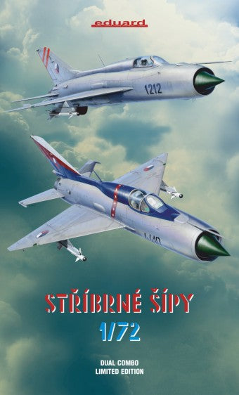 Eduard 2134 1/72 MiG21PF/PFM Soviet Cold War Jet Fighter Dual Combo (Ltd Edition