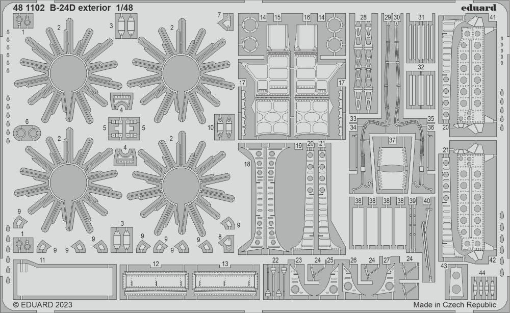 Eduard 481102 1/48 Aircraft- B24D Exterior for RVL