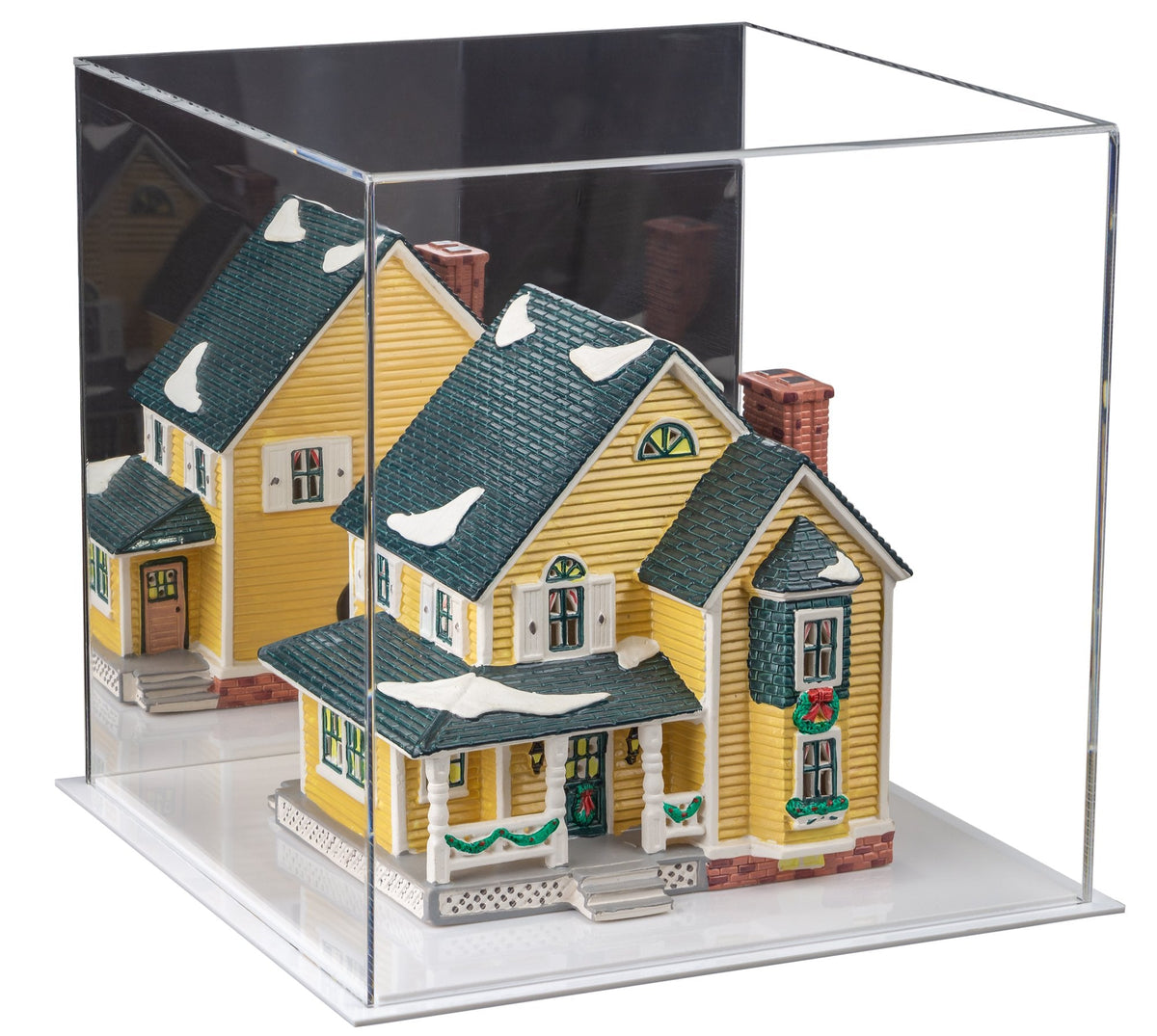 Versatile Acrylic Display Cases with Double Sheet Base with Mirror Case