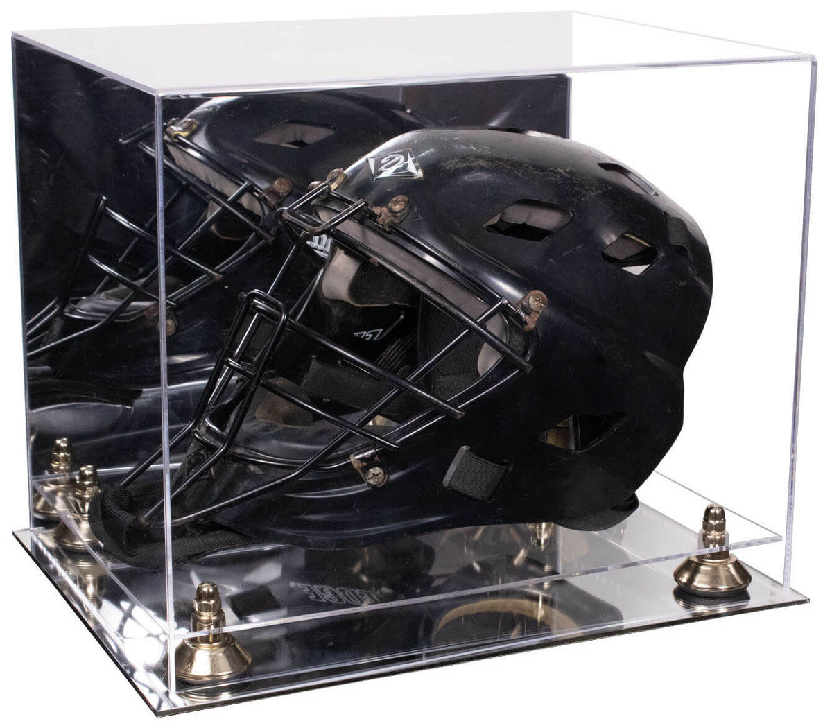 Versatile Acrylic Display Case 14.5 x 11 x 12 - Mirror No Wall Mounts (A002/V44)
