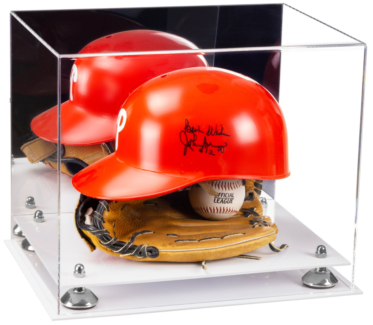 Versatile Acrylic Display Case 14.5 x 11 x 12 - Mirror No Wall Mounts (A002/V44)