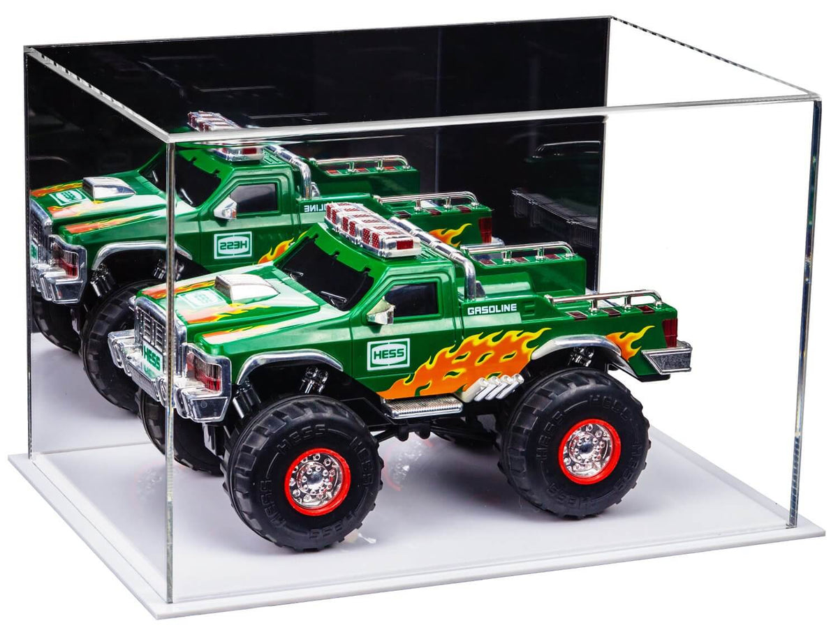 Versatile Acrylic Display Cases with Double Sheet Base with Mirror Case