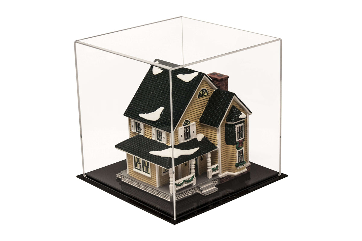 Versatile Acrylic Display Cases with Double Sheet Base with Mirror Case