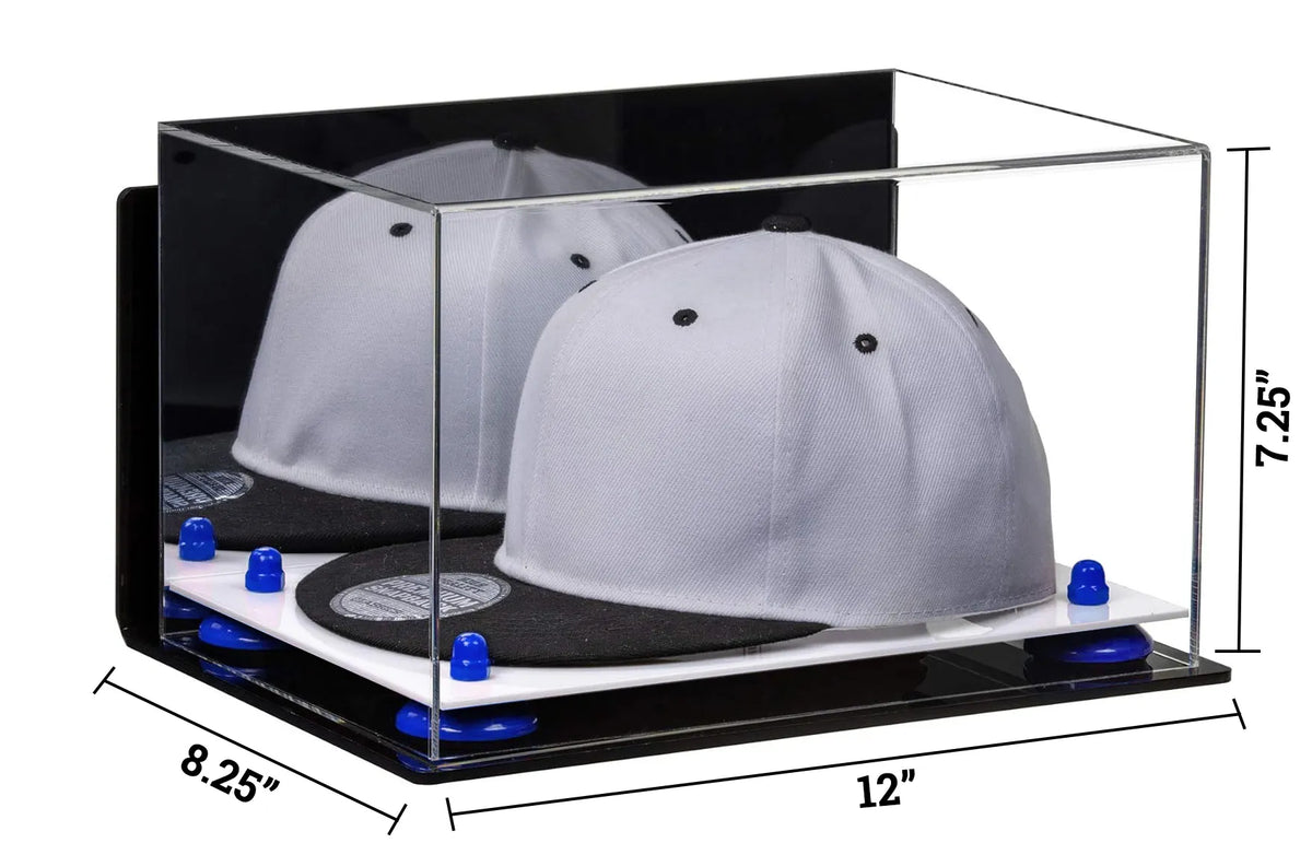 Snapback Hat or Baseball Cap Display Case - Mirror Wall Mount (A018/V40)