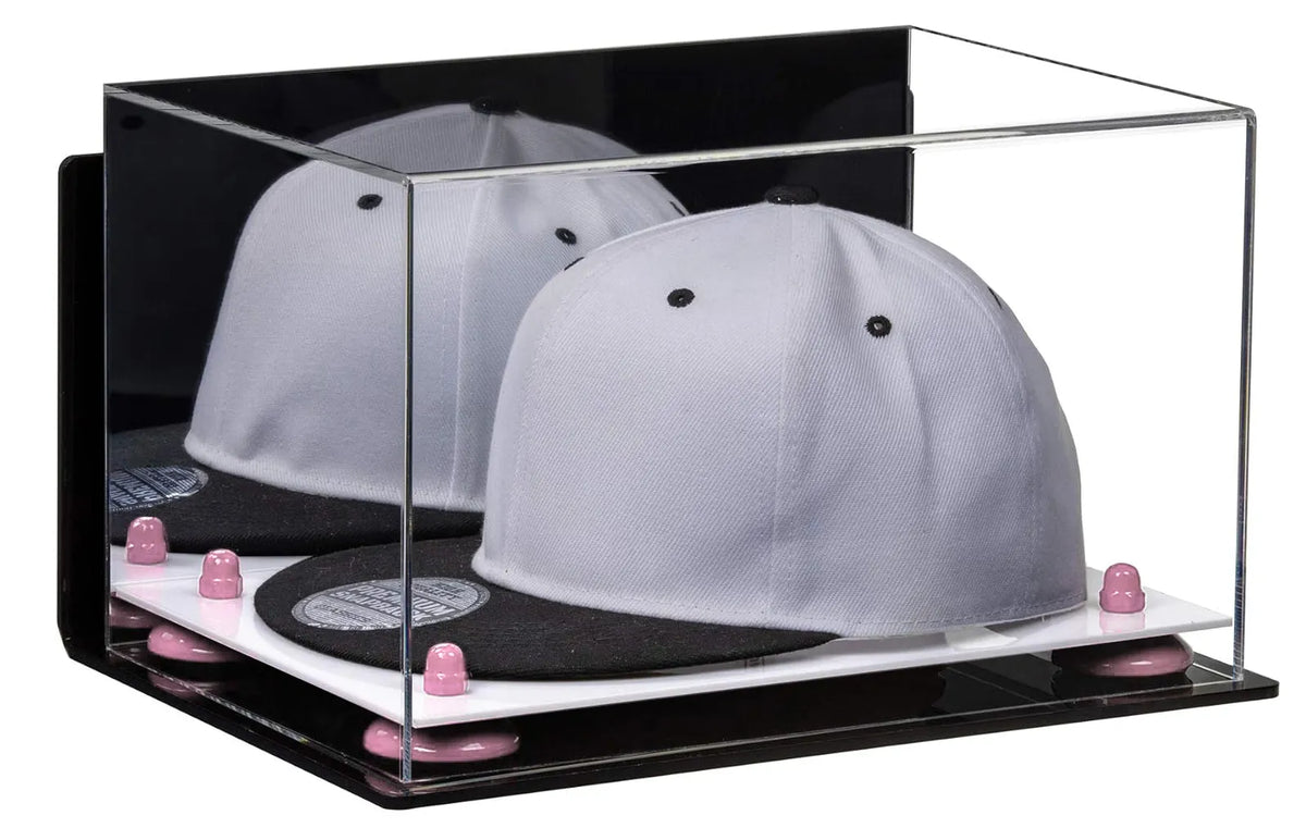 Snapback Hat or Baseball Cap Display Case - Mirror Wall Mount (A018/V40)