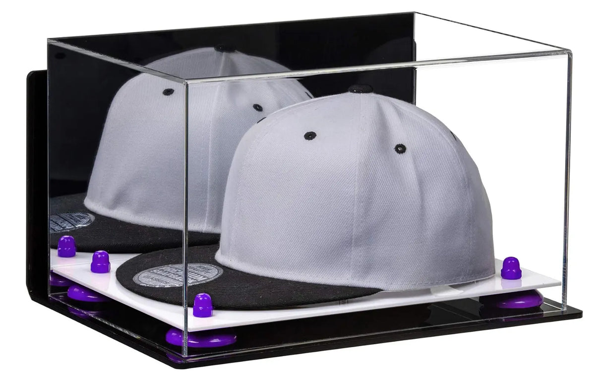 Snapback Hat or Baseball Cap Display Case - Mirror Wall Mount (A018/V40)