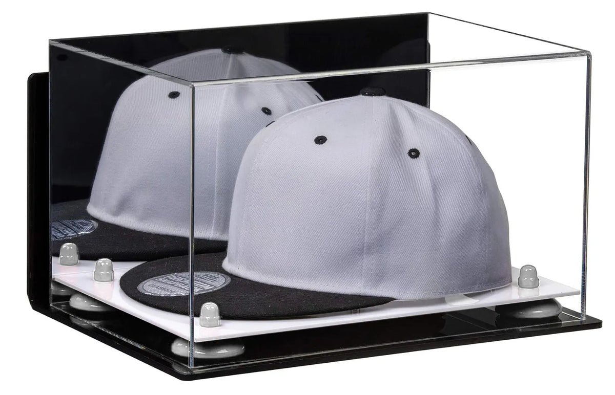 Snapback Hat or Baseball Cap Display Case - Mirror Wall Mount (A018/V40)