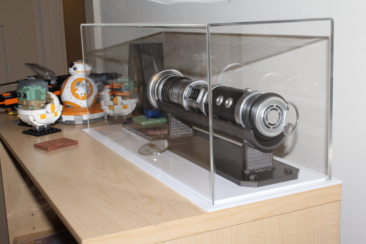 Versatile Acrylic Display Cases with Double Sheet Base with Mirror Case