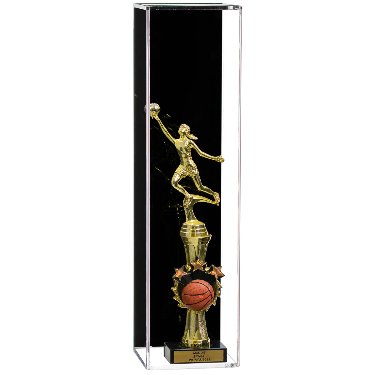 Versatile Acrylic Display Case with Slide Back and Size Options