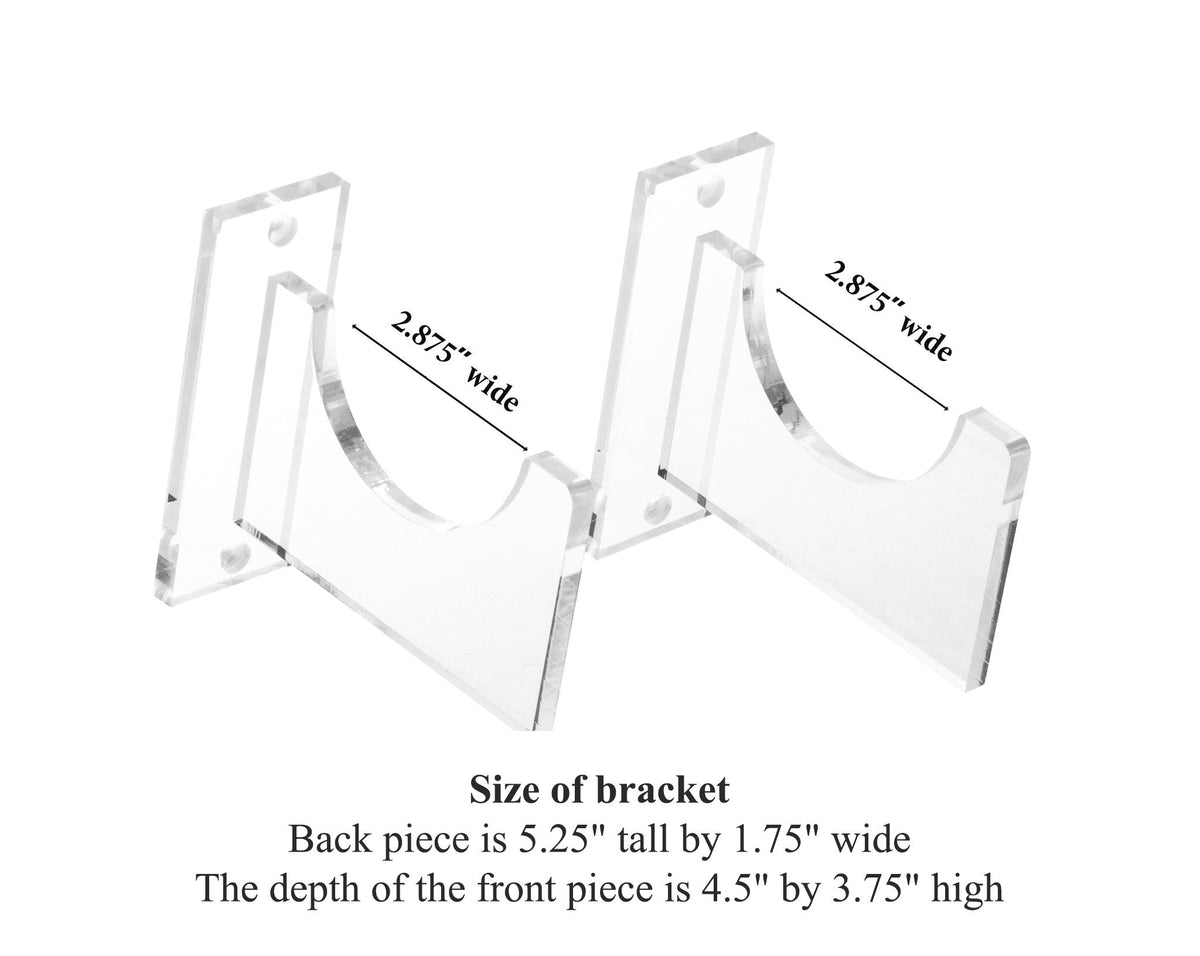 Acrylic Wall Mounts and Display Stands for Regular Baseball Bat