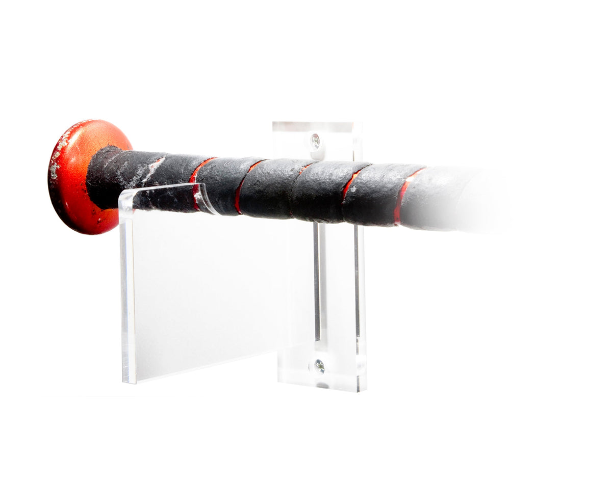 Acrylic Baseball Bat Horizontal Wall Mounts Brackets (A023LS/SP224)