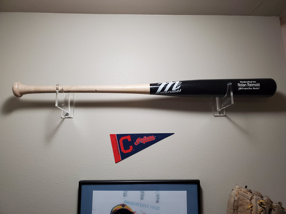 Acrylic Baseball Bat Horizontal Wall Mounts Brackets (A023LS/SP224)