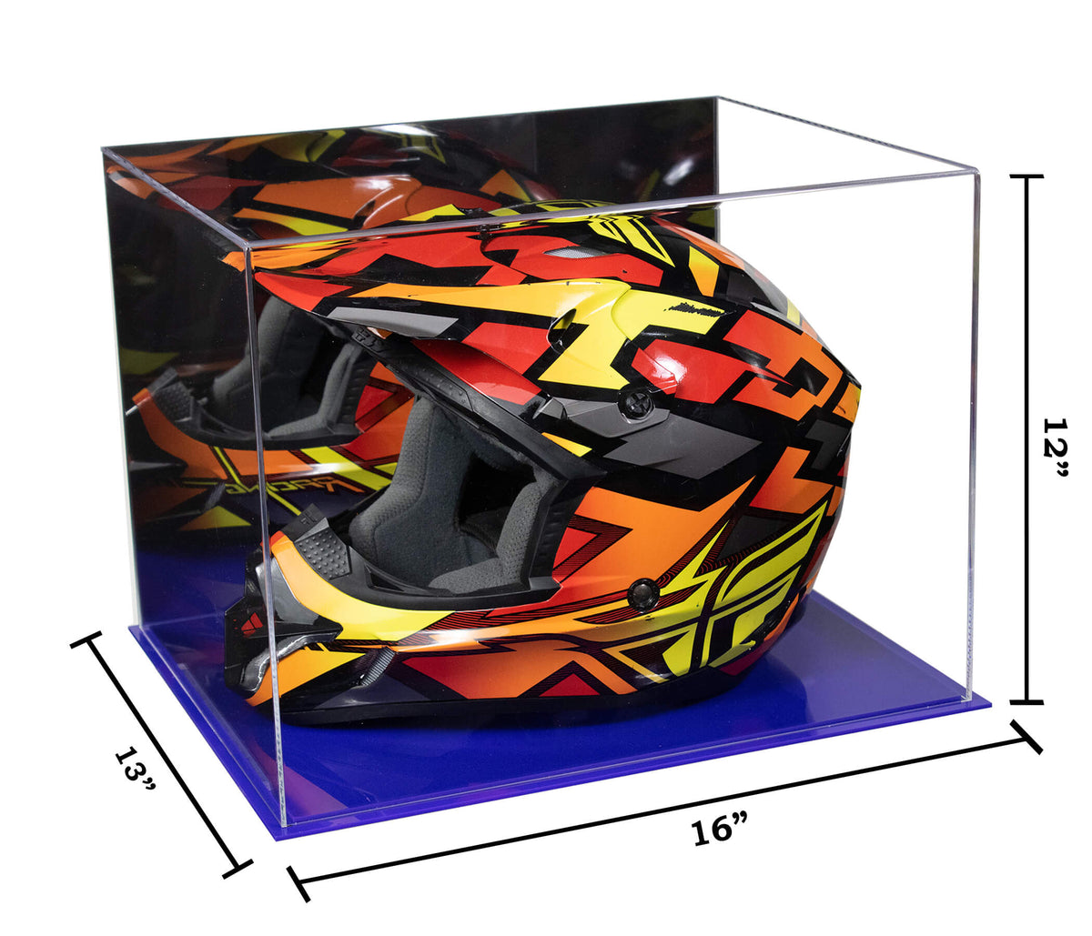 Acrylic Motorcycle Helmet Display Cases - Mirror (A024-B/V61B)