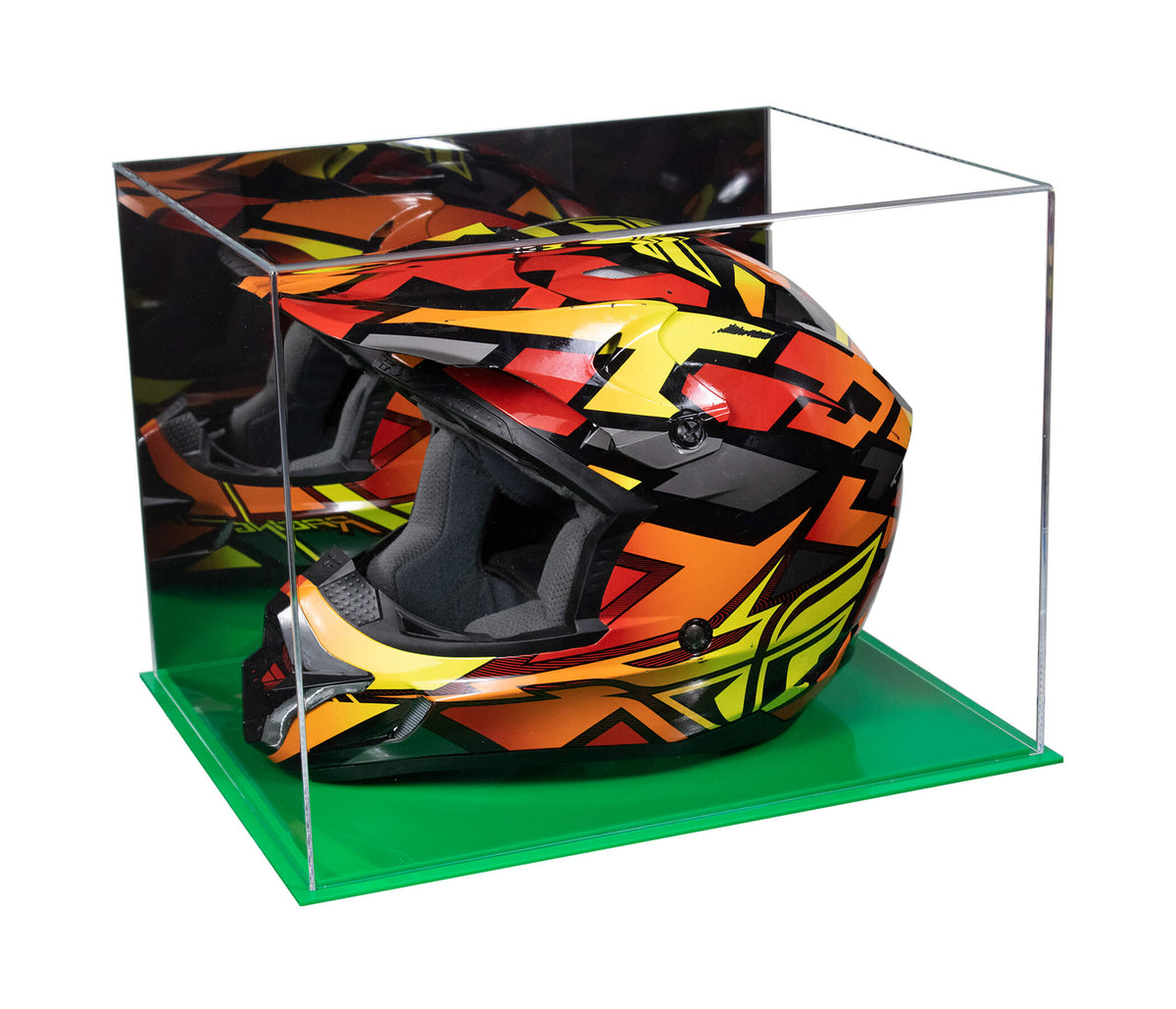 Acrylic Motorcycle Helmet Display Cases - Mirror (A024-B/V61B)