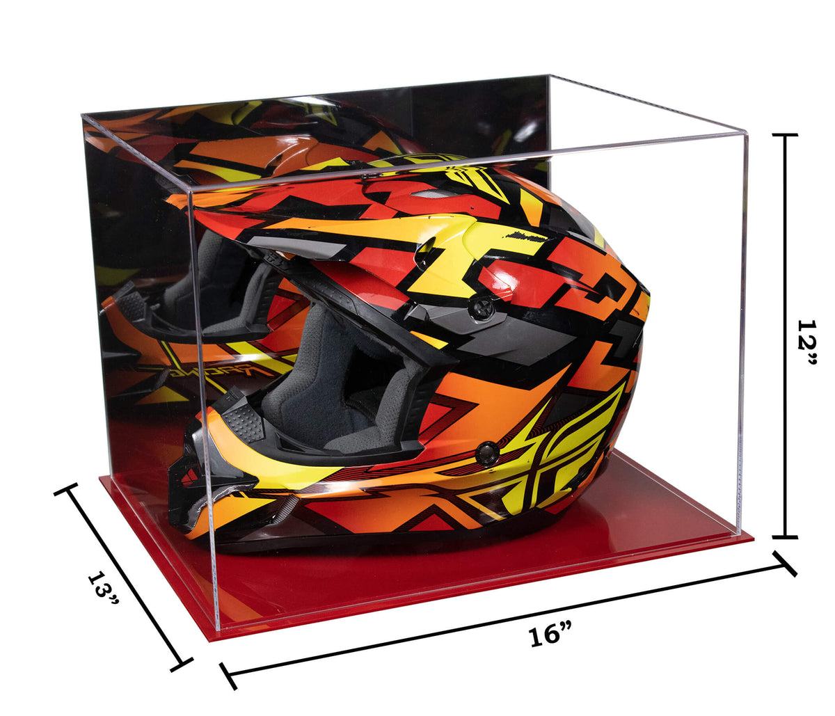 Acrylic Motorcycle Helmet Display Cases - Mirror (A024-B/V61B)
