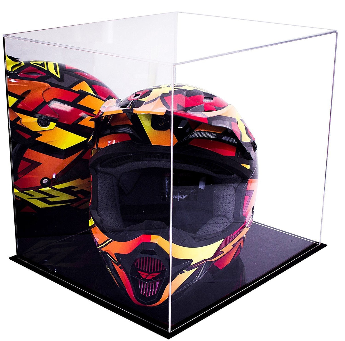 Versatile Acrylic Display Cases with Double Sheet Base with Mirror Case