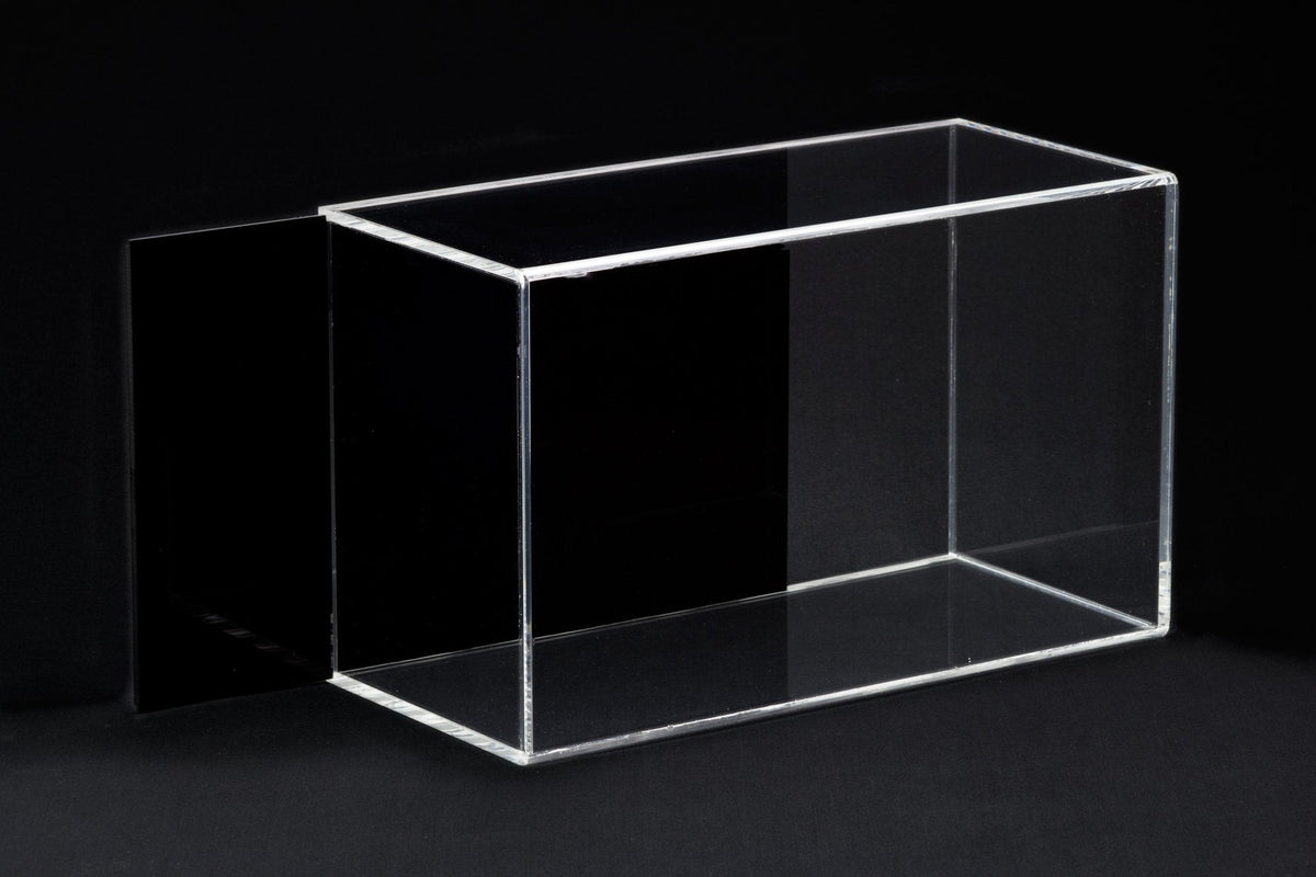 Versatile Acrylic Display Case with Slide Back and Size Options