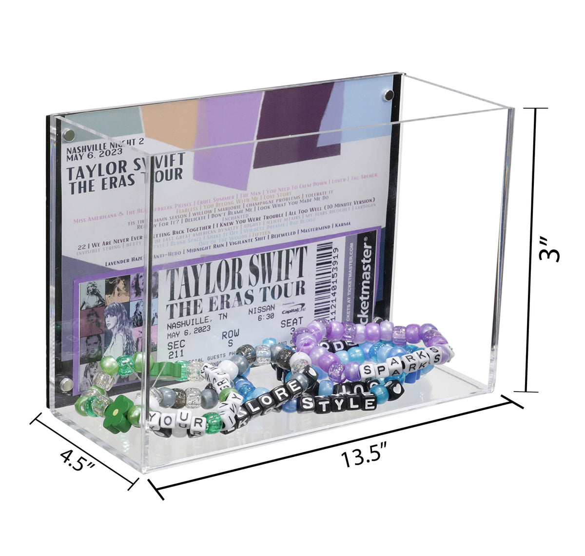 Taylor Swift Memorabilia Display Case and Drop Box (A045)