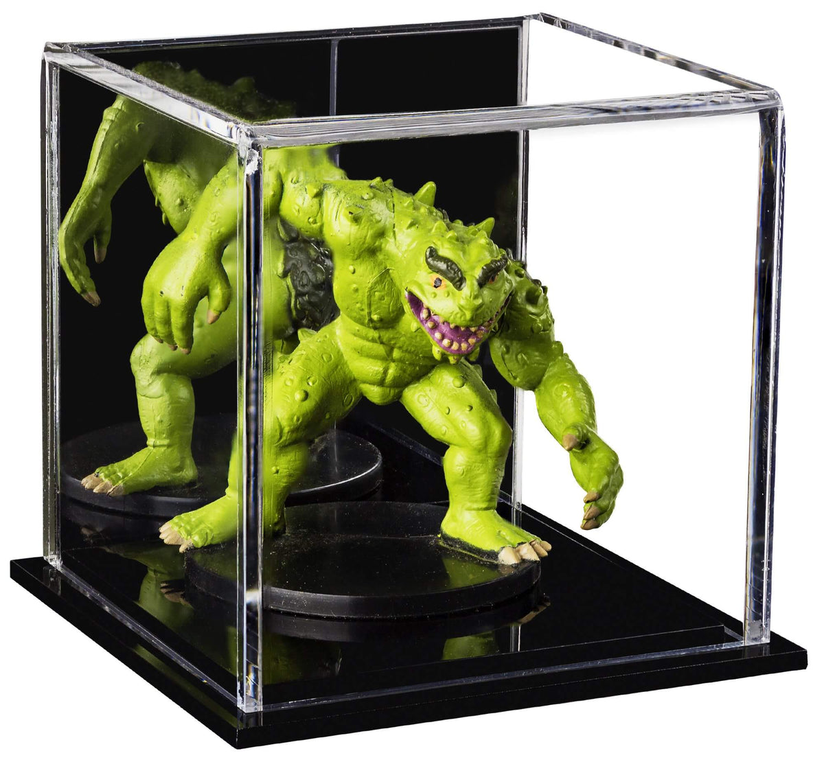 Versatile Acrylic Display Cases with Double Sheet Base with Mirror Case