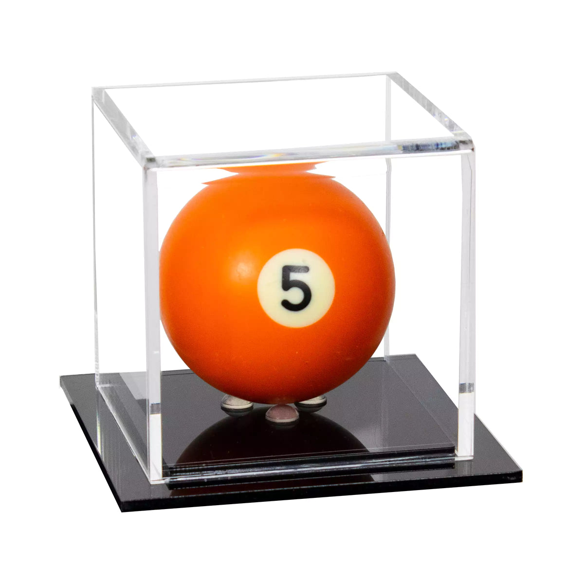 Acrylic Pool Ball Display Case with Double Sheet Base (A046/B52)