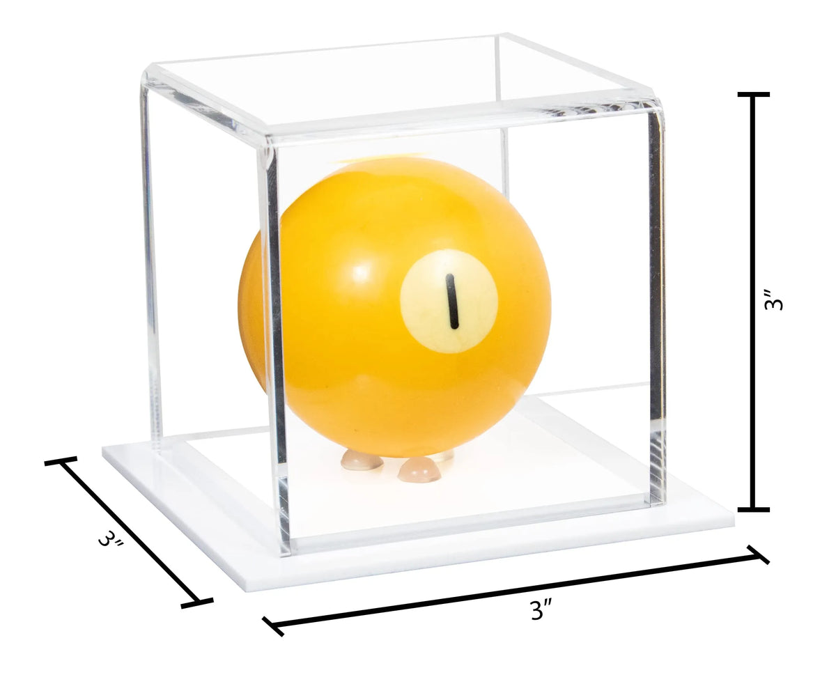 Acrylic Pool Ball Display Case with Double Sheet Base (A046/B52)