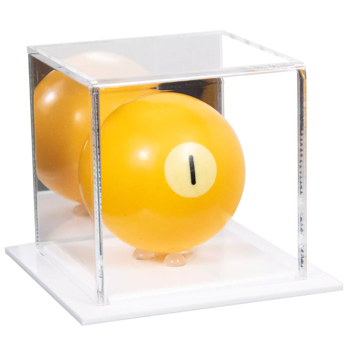 Acrylic Pool Ball Display Case with Double Sheet Base (A046/B52)