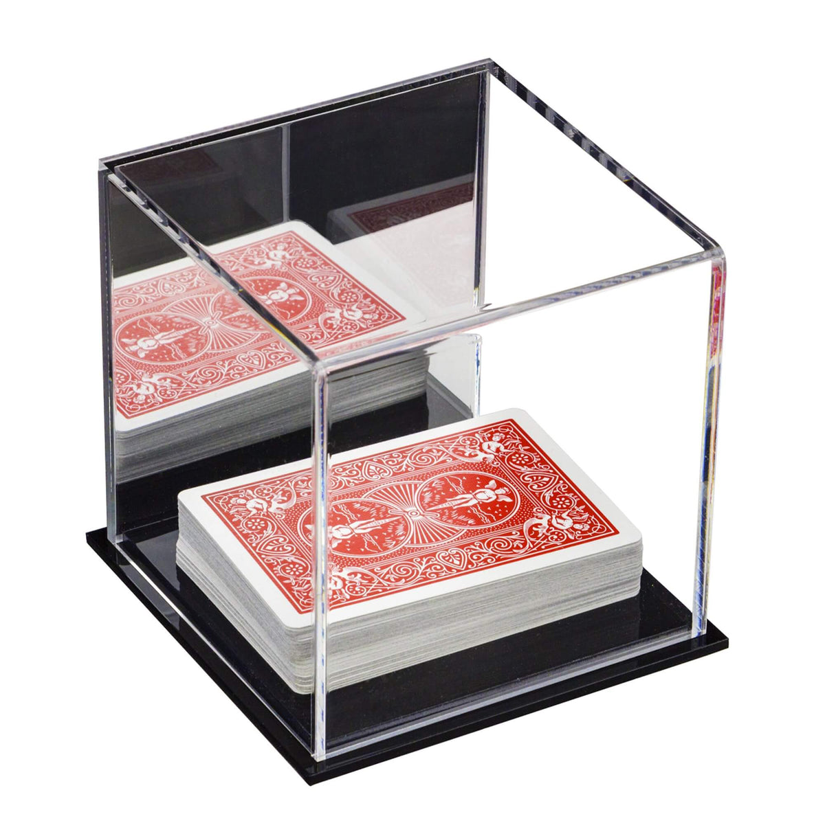 Versatile Acrylic Display Cases with Double Sheet Base with Mirror Case