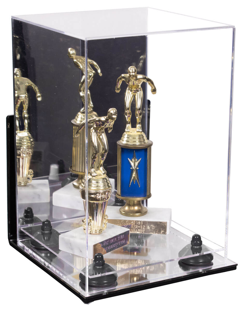 Acrylic Versatile Display Case 8 X 8 X 12 Mirror Wall Mount (A060/V42)