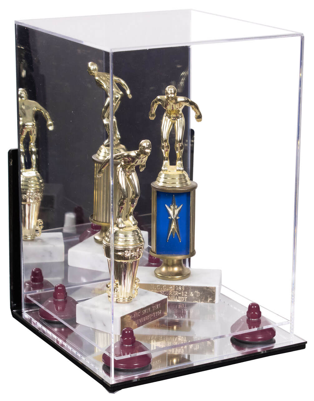 Acrylic Versatile Display Case 8 X 8 X 12 Mirror Wall Mount (A060/V42)