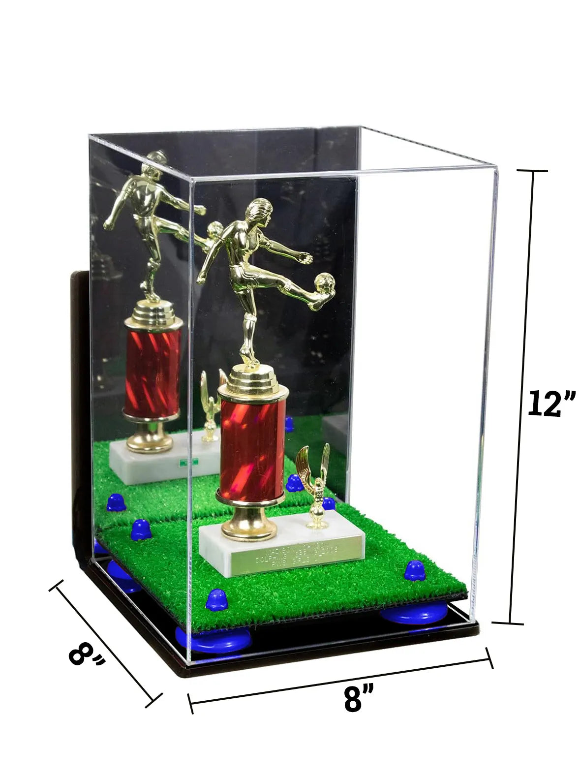 Acrylic Versatile Display Case 8 X 8 X 12 Mirror Wall Mount (A060/V42)