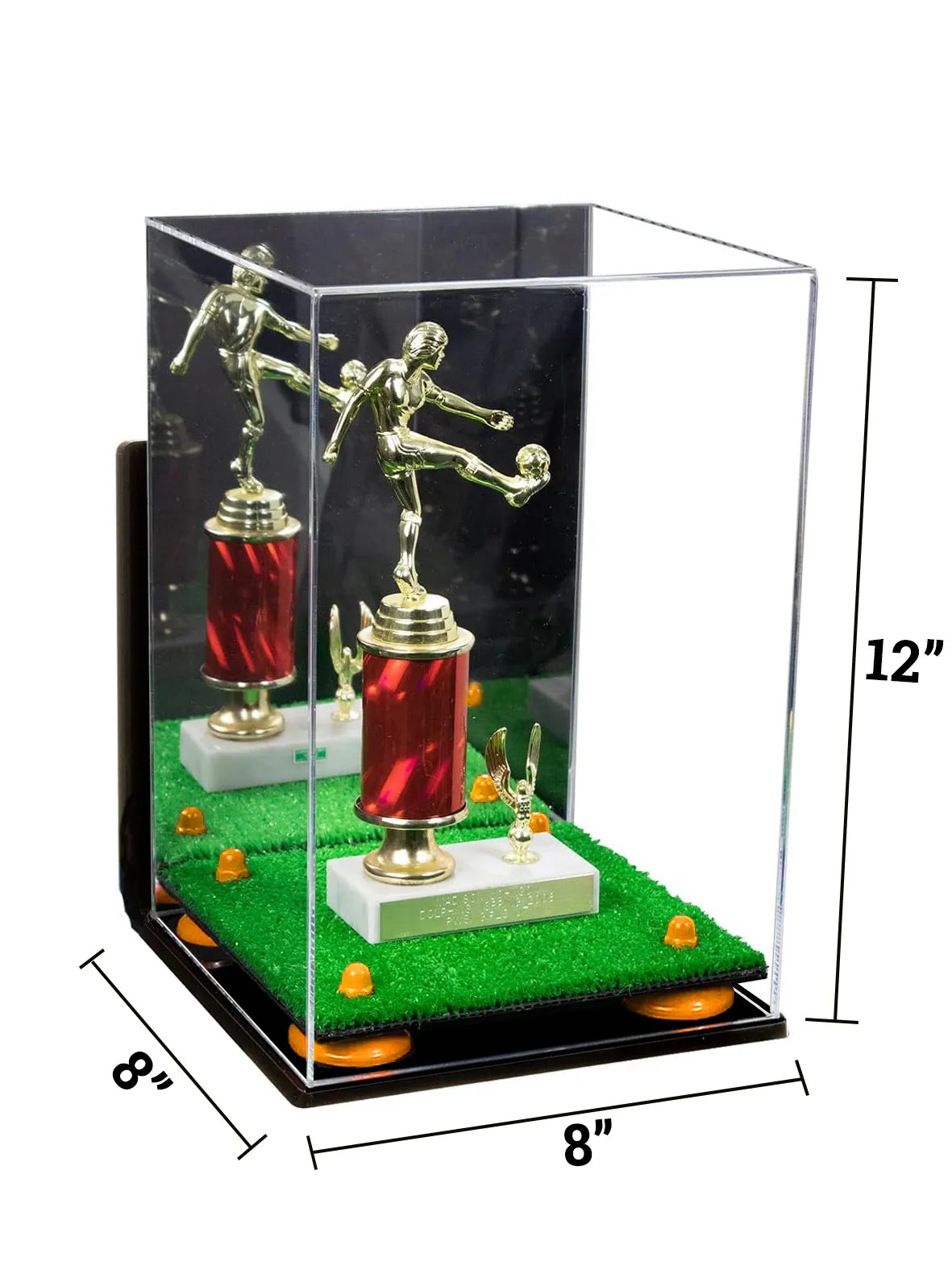 Acrylic Versatile Display Case 8 X 8 X 12 Mirror Wall Mount (A060/V42)