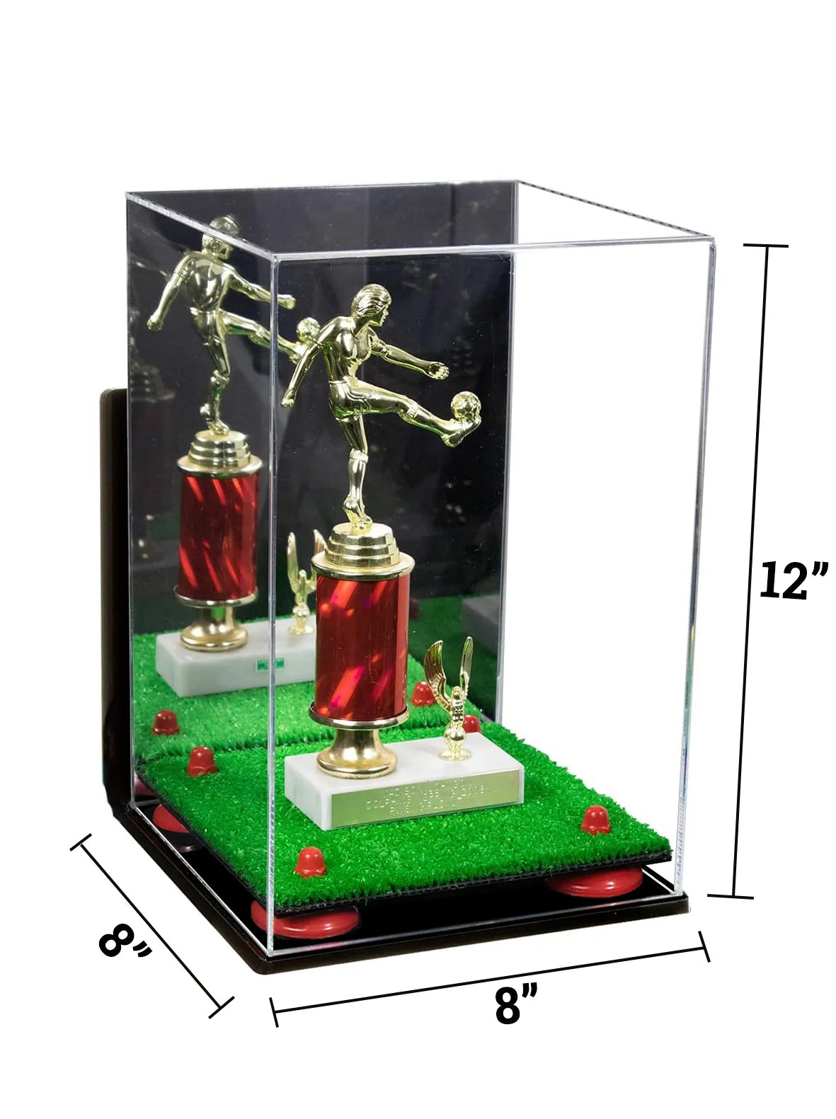 Acrylic Versatile Display Case 8 X 8 X 12 Mirror Wall Mount (A060/V42)
