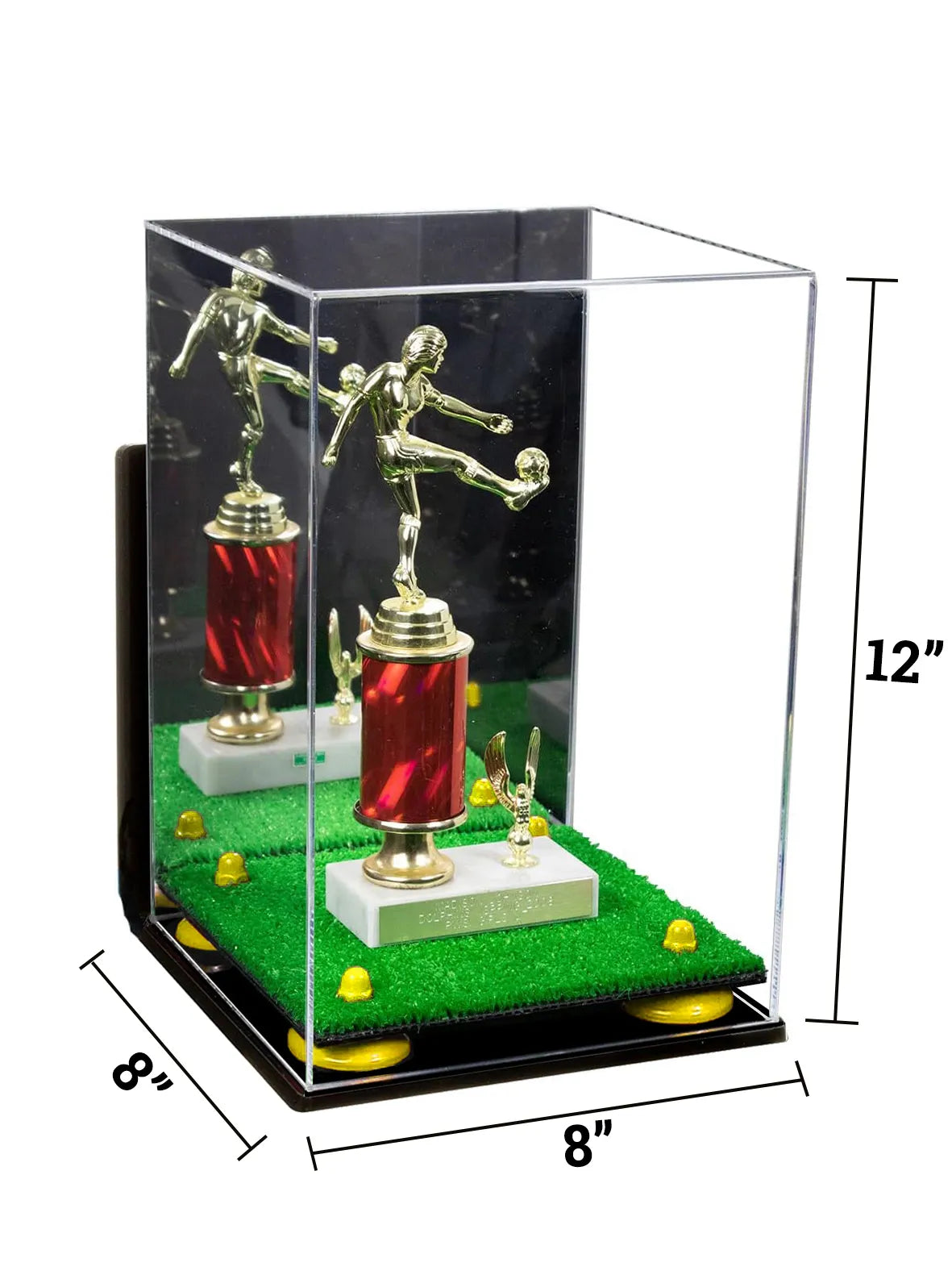 Acrylic Versatile Display Case 8 X 8 X 12 Mirror Wall Mount (A060/V42)