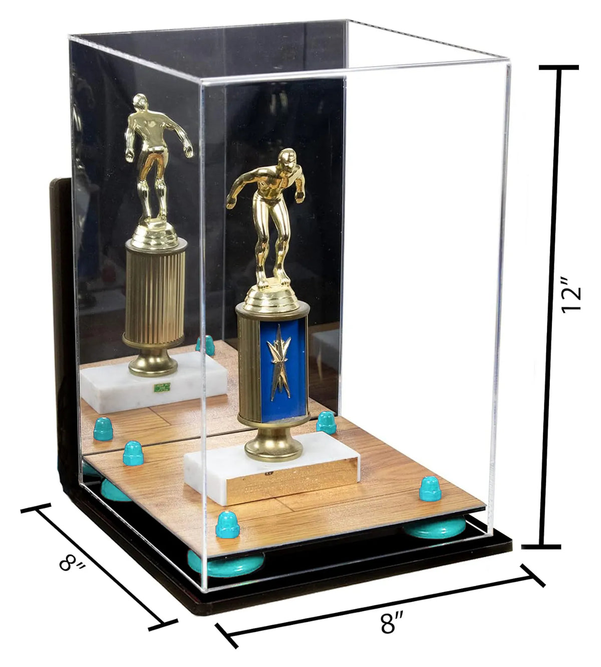 Acrylic Versatile Display Case 8 X 8 X 12 Mirror Wall Mount (A060/V42)