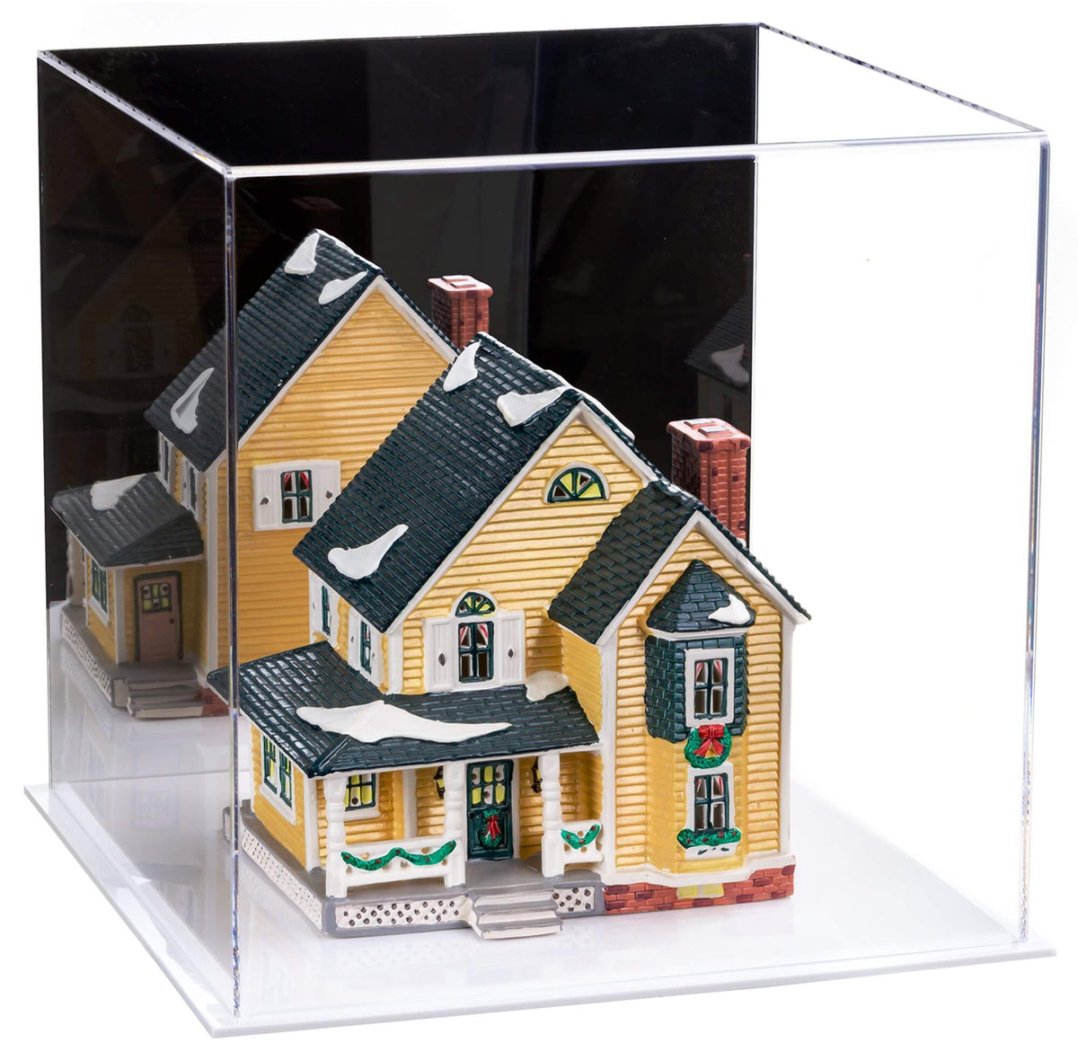 Versatile Acrylic Display Cases with Double Sheet Base with Mirror Case
