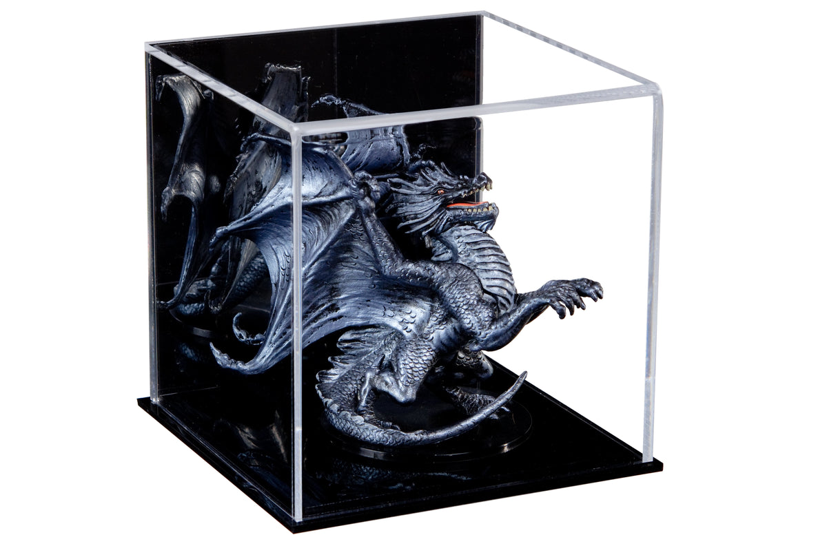 Versatile Acrylic Display Cases with Double Sheet Base with Mirror Case