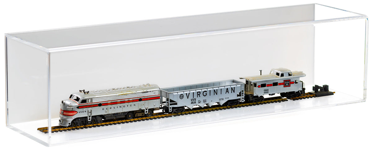 Versatile Acrylic Display Case with Slide Back and Size Options