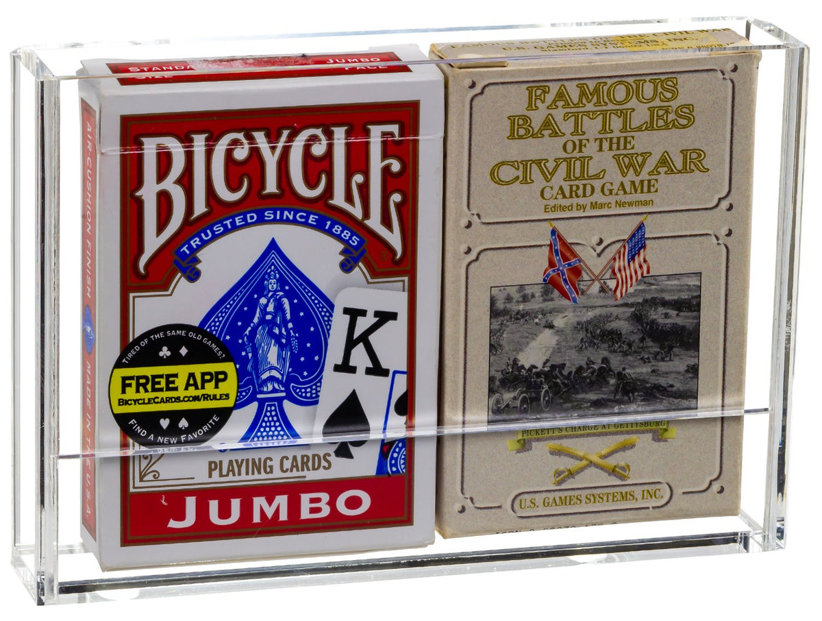 Acrylic Wall-Mounted Easy Access Double Card Deck Case (A100/SP26)