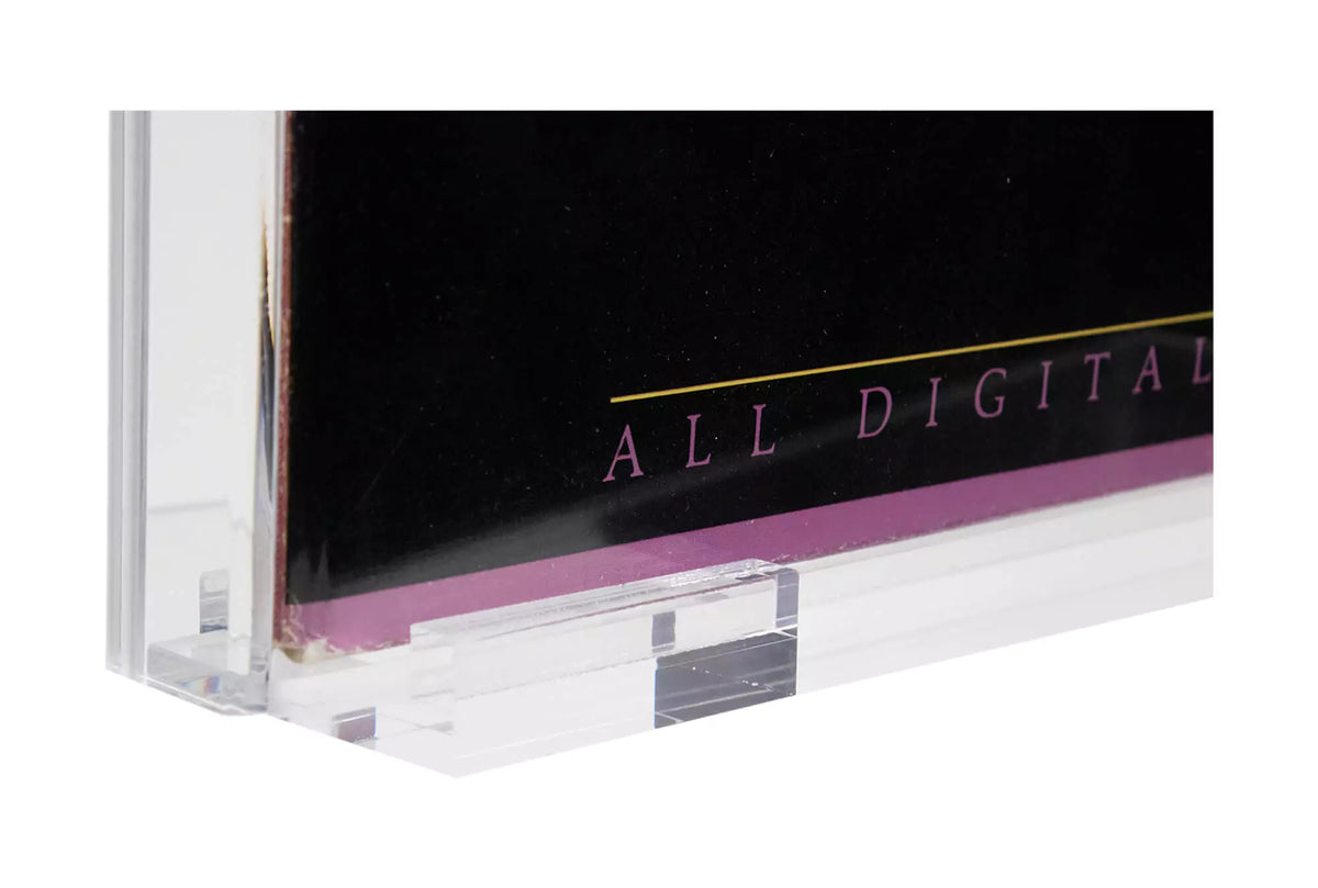 Acrylic Vinyl Record Holder Display Case w/ Wall Mounts - 13 X 0.75 X 13 (A104)