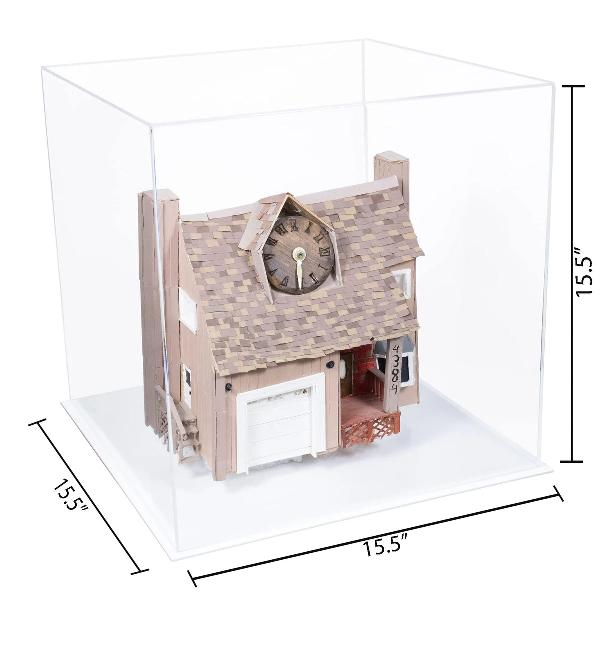 Versatile Acrylic Display Cases with Double Sheet Base with Clear Case
