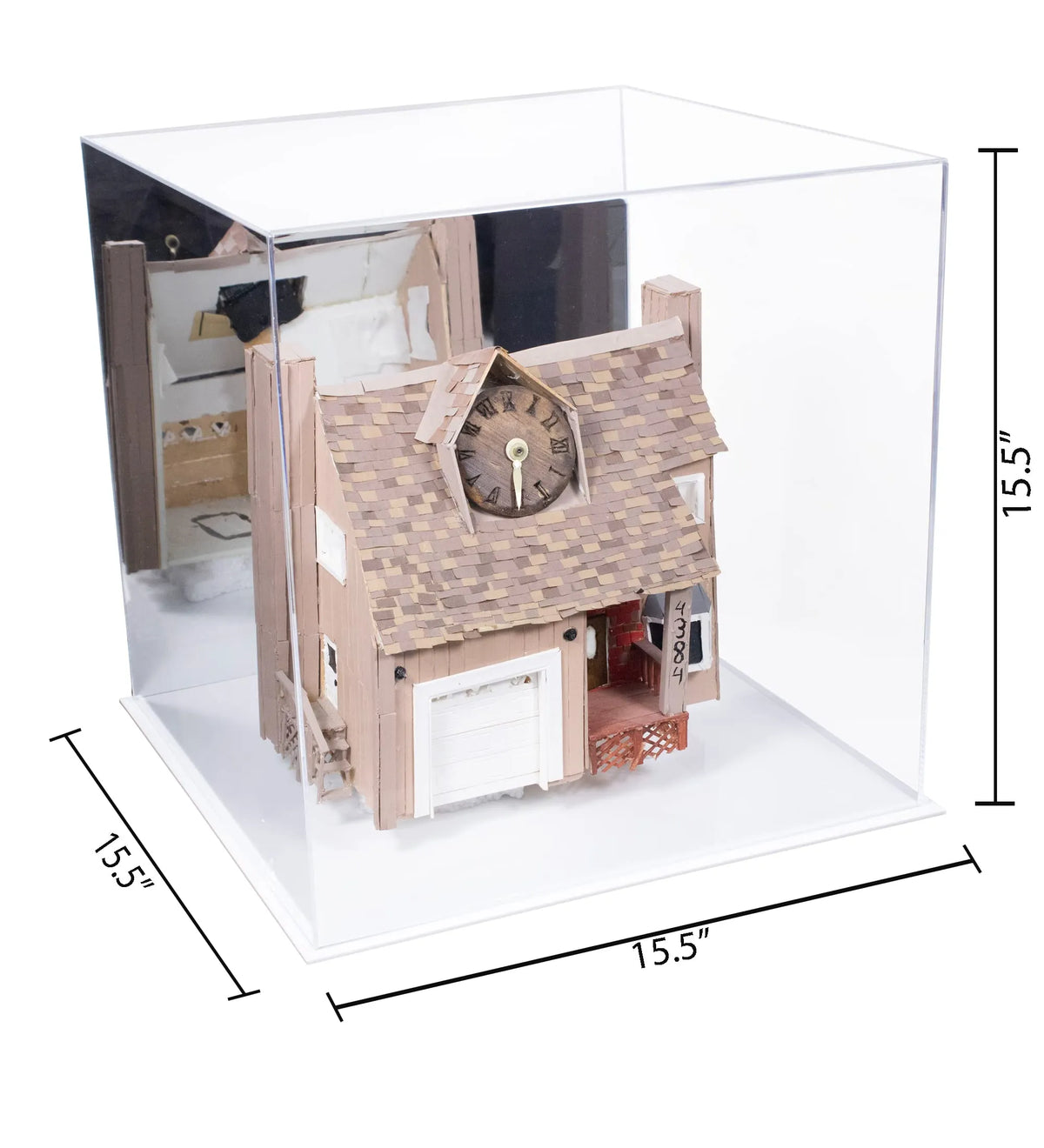 Versatile Acrylic Display Cases with Double Sheet Base with Mirror Case