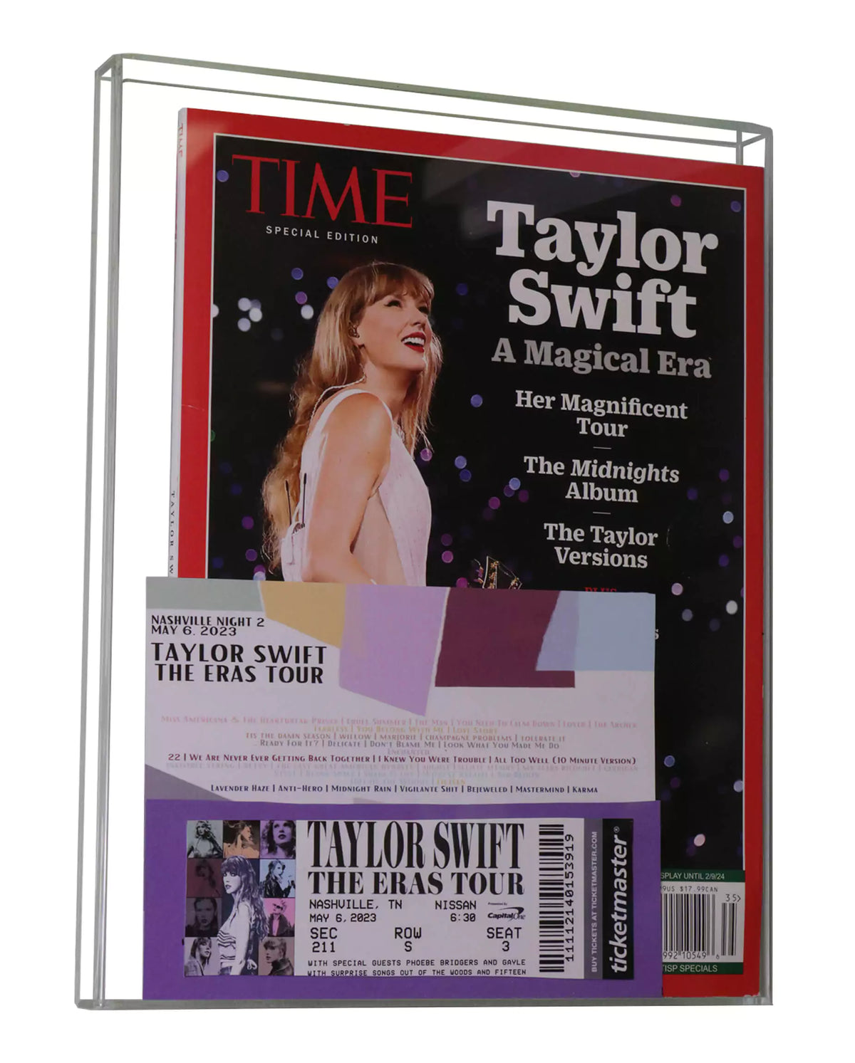 Clear Acrylic Display Case for Collectible Magazine, Comic Book or Playbill