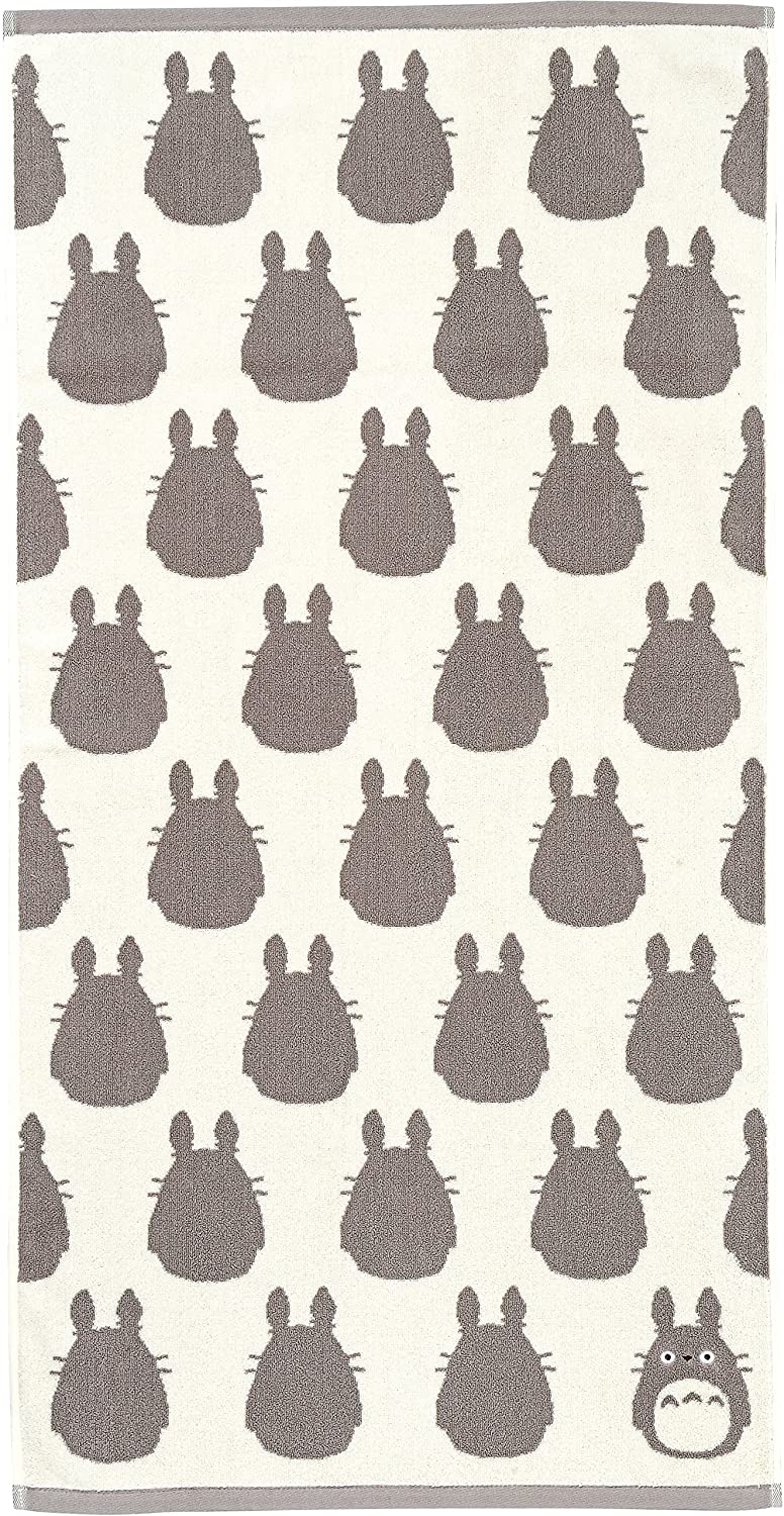 My Neighbor Totoro Big Bath Towel – Grey & White (Studio Ghibli)
