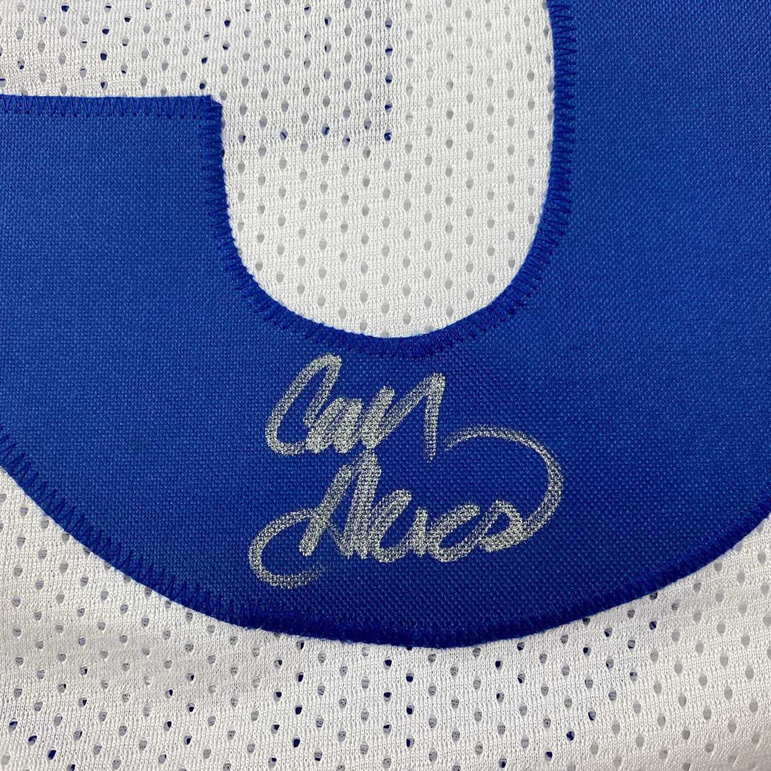 Framed Autographed/Signed Cam Akers 35x39 Los Angeles LA White Football Jersey Beckett BAS COA