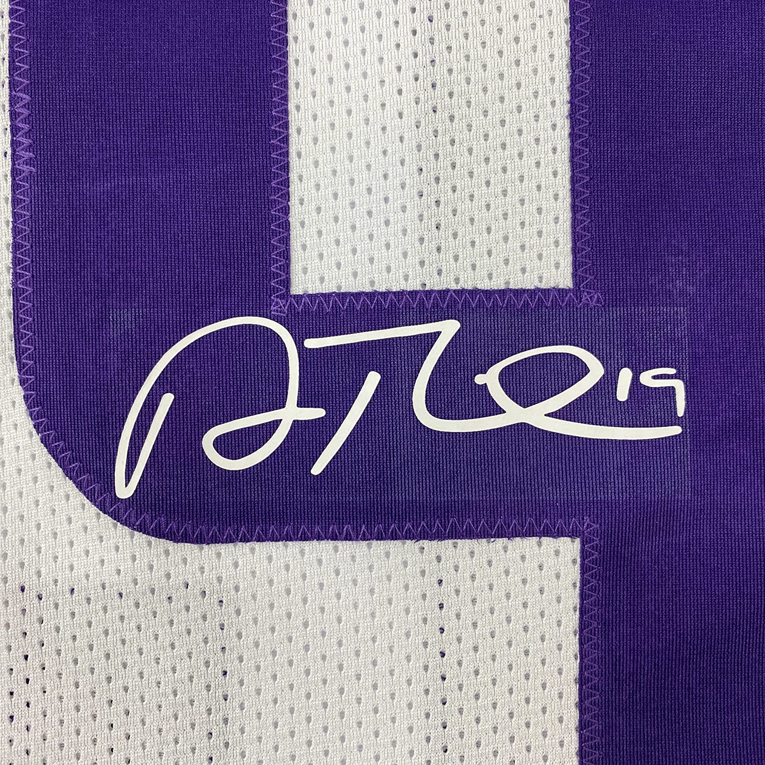 Framed Facsimile Autographed Adam Thielen 35x39 Minnesota White Reprint Laser Auto Football Jersey