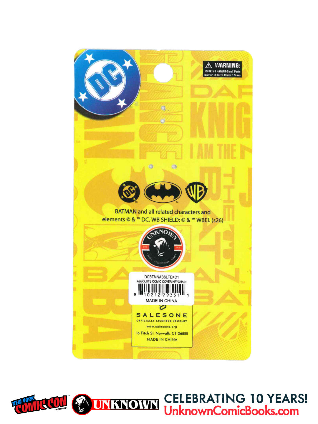 Absolute Batman Keychain NYCC 2026 | Dragotta | Unknown Comic Books Exclusive (10/28/2026)