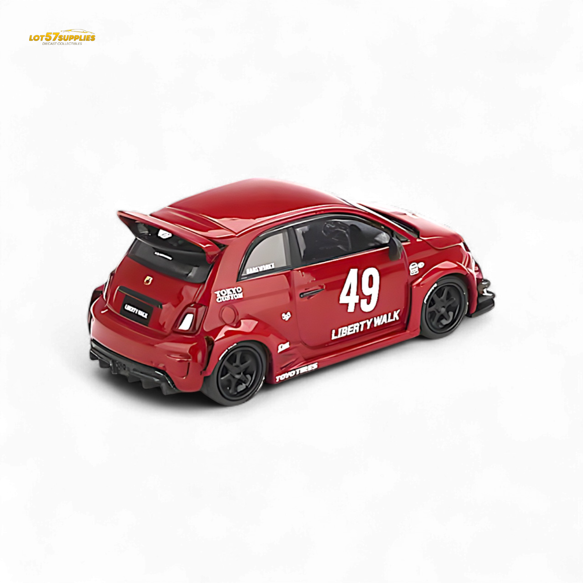 Mini-GT LB-WORKS x Abas Works ABARTH 595 Red 1:64 MGT00963