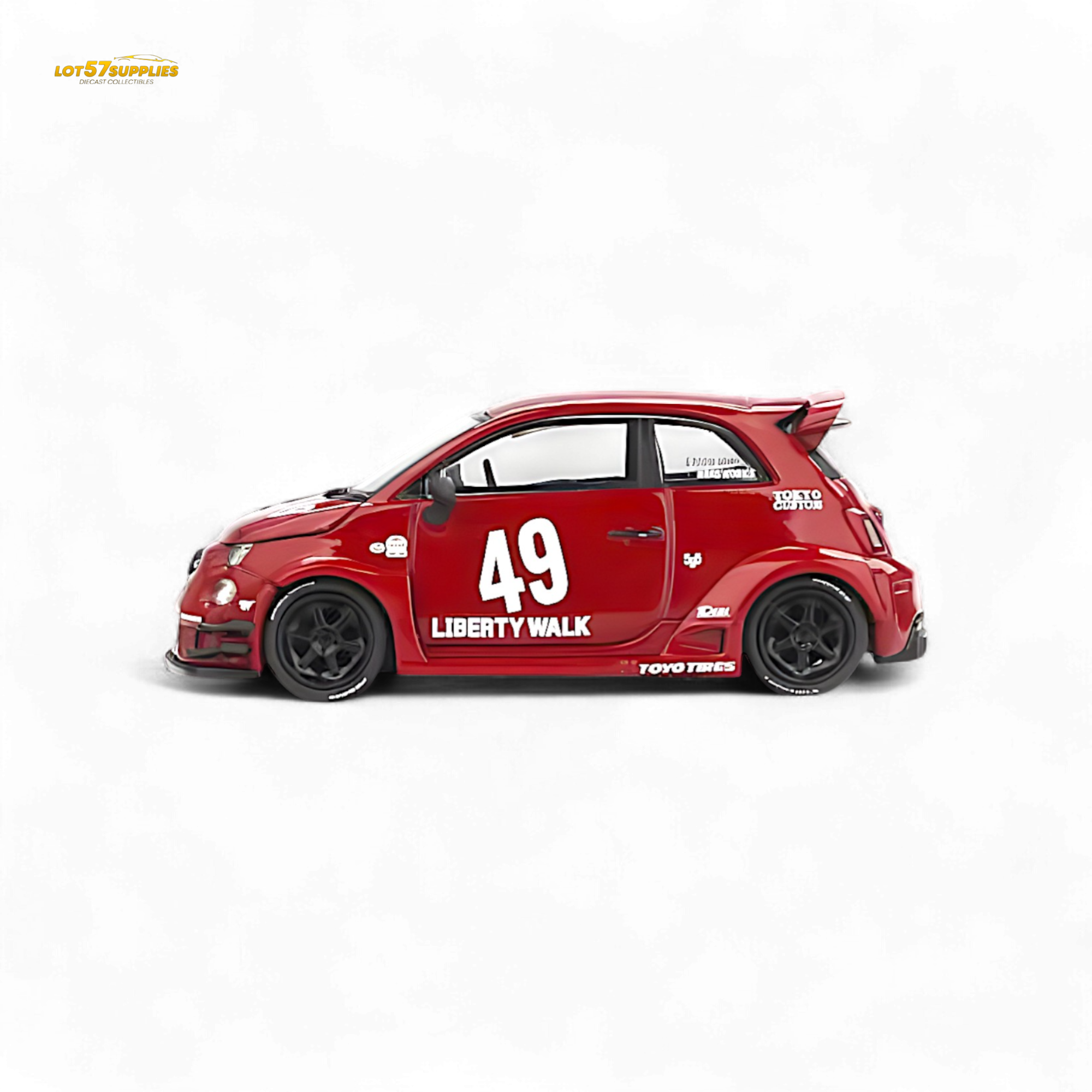 Mini-GT LB-WORKS x Abas Works ABARTH 595 Red 1:64 MGT00963