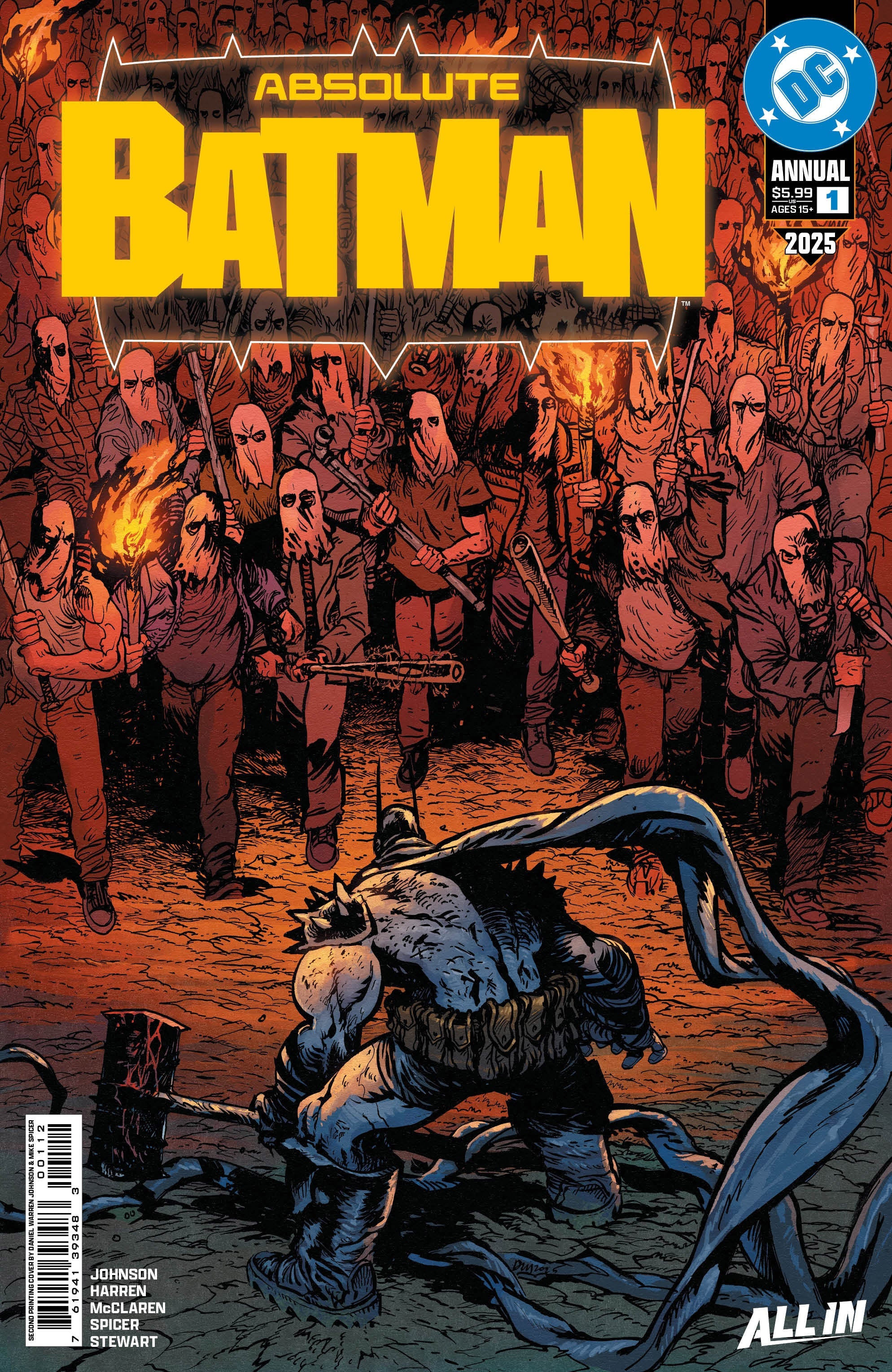 Absolute Batman 2025 Annual #1 (One Shot) 2nd Print A Daniel Warren Johnson (01/21/2026) Dc