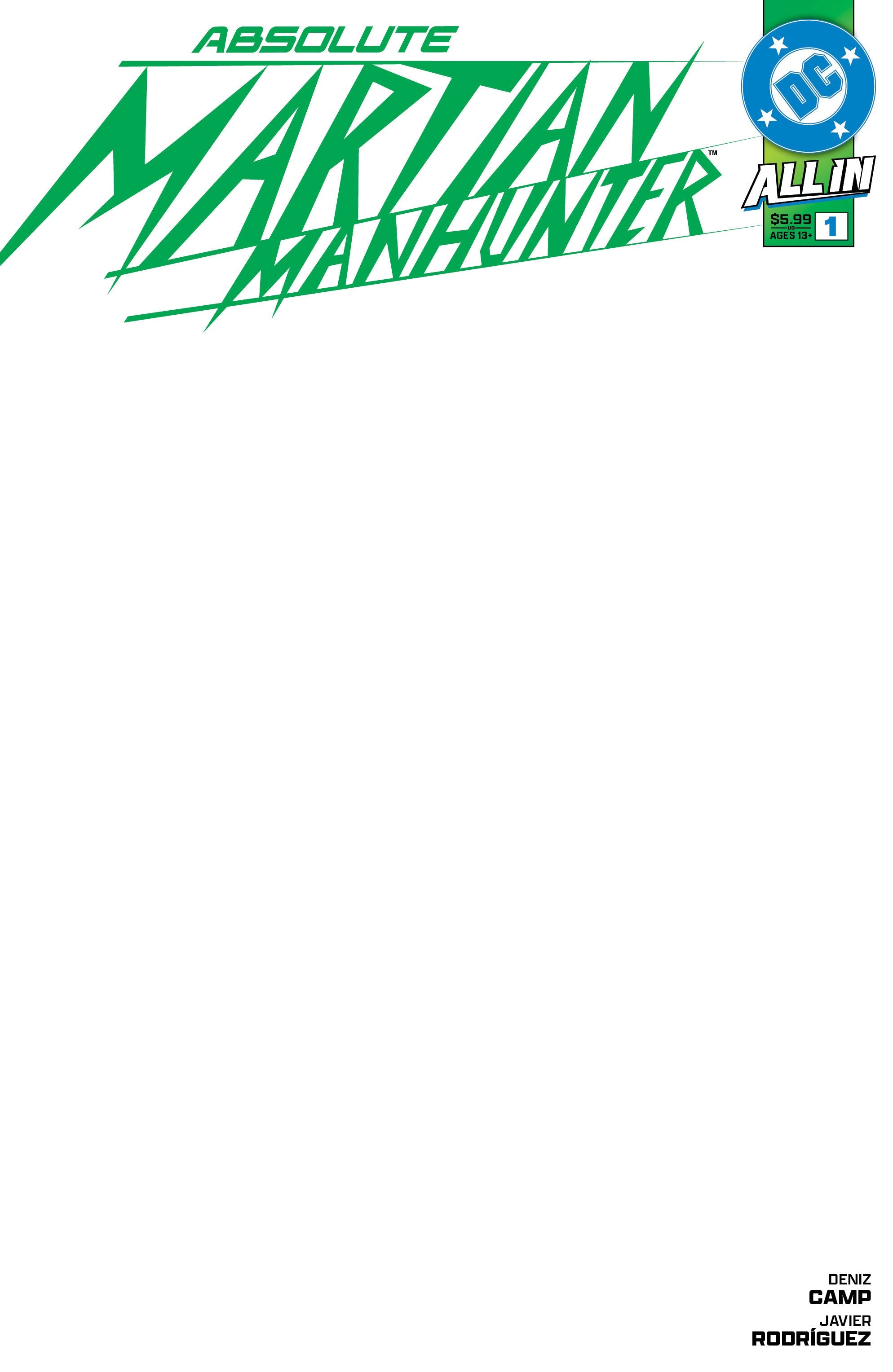 Absolute Martian Manhunter #1 (Of 6) A1 Cover Set Of 11 1:25 1:50 1:100 (03/26/2025) Dc